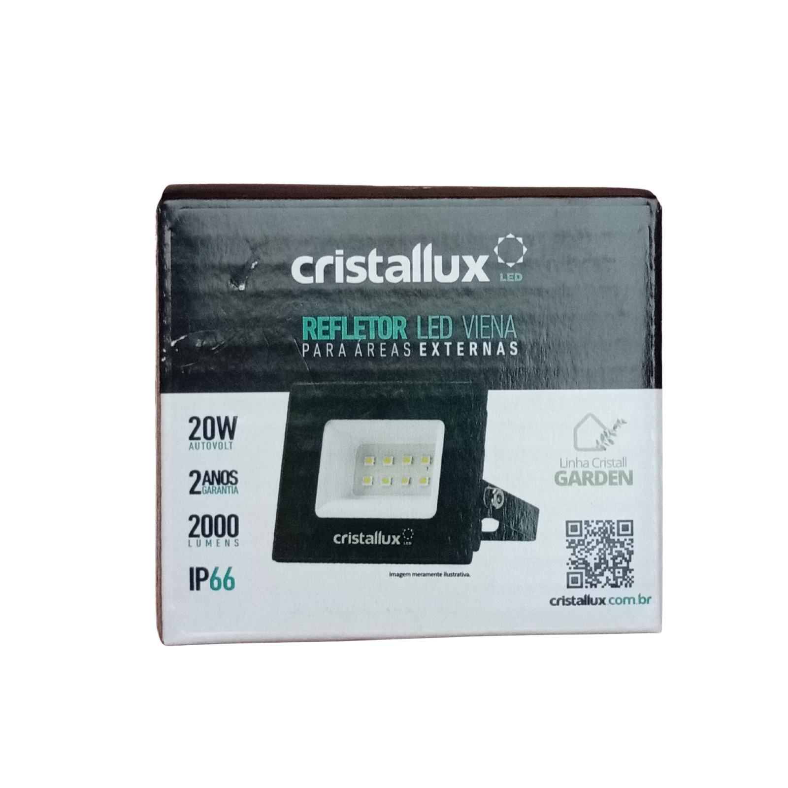 REFLETOR DE LED 20W 6500K 2000lm IP66 CRISTALLUX