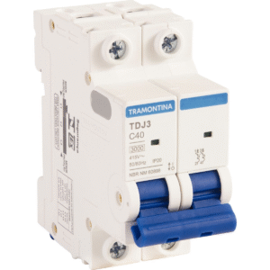 DISJUNTOR BIPOLAR DIN CURVA C 40A 3KA - TRAMONTINA