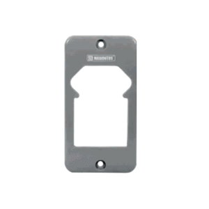 TAMPA 2 TECLAS 1 TOMADA HEXAGONAL HORIZONTAL PVC P/ CAIXA/CONDULETE CZ 1/2" - 3/4"