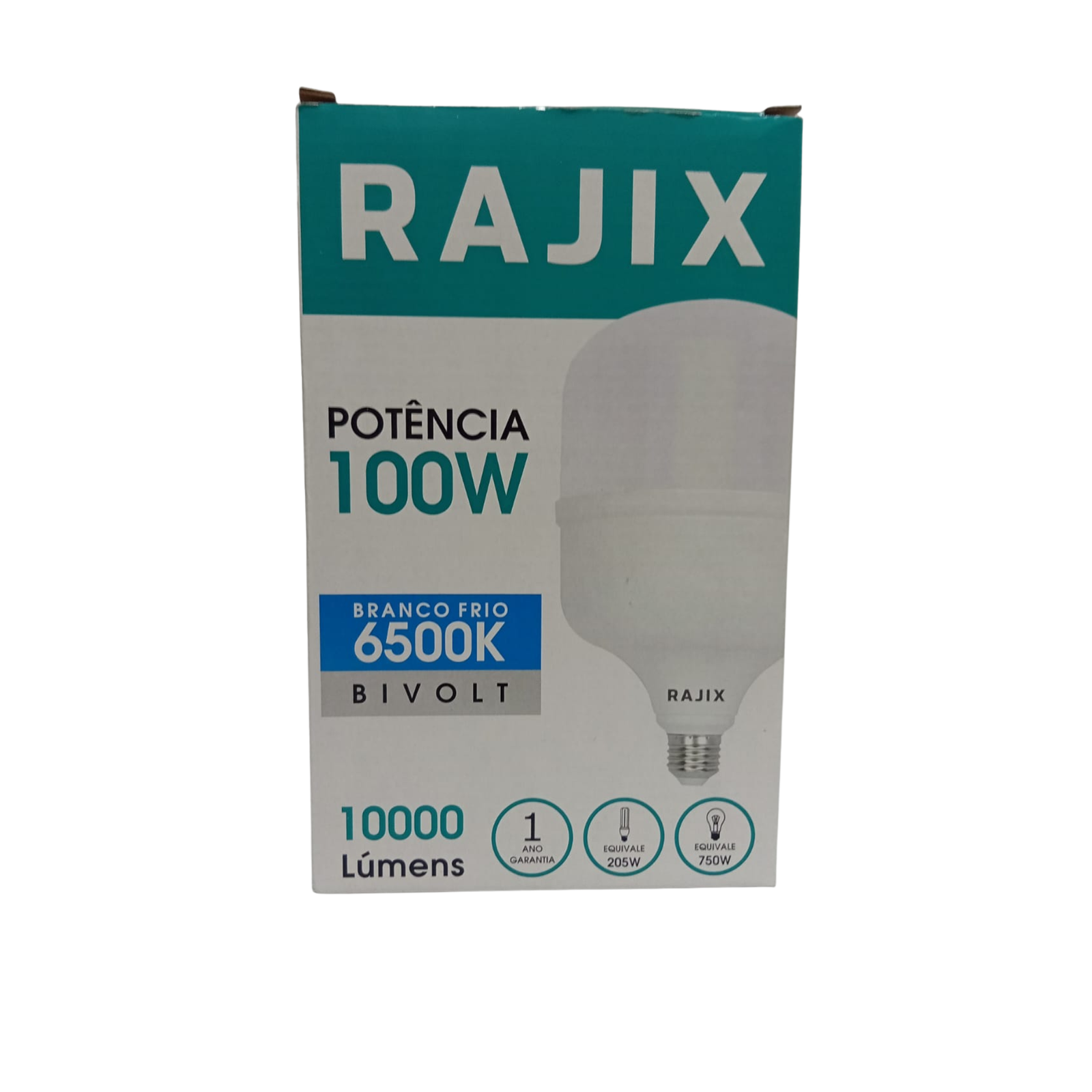 LAMPADA LED ALTA POTENCIA 100W BIVOLT 6500K E27 - RAJIX