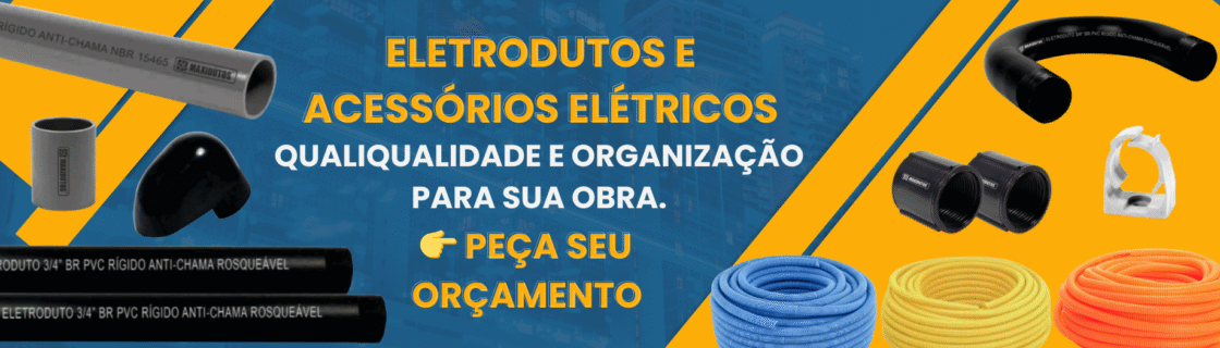 Banner de eletrodutos e acessorios