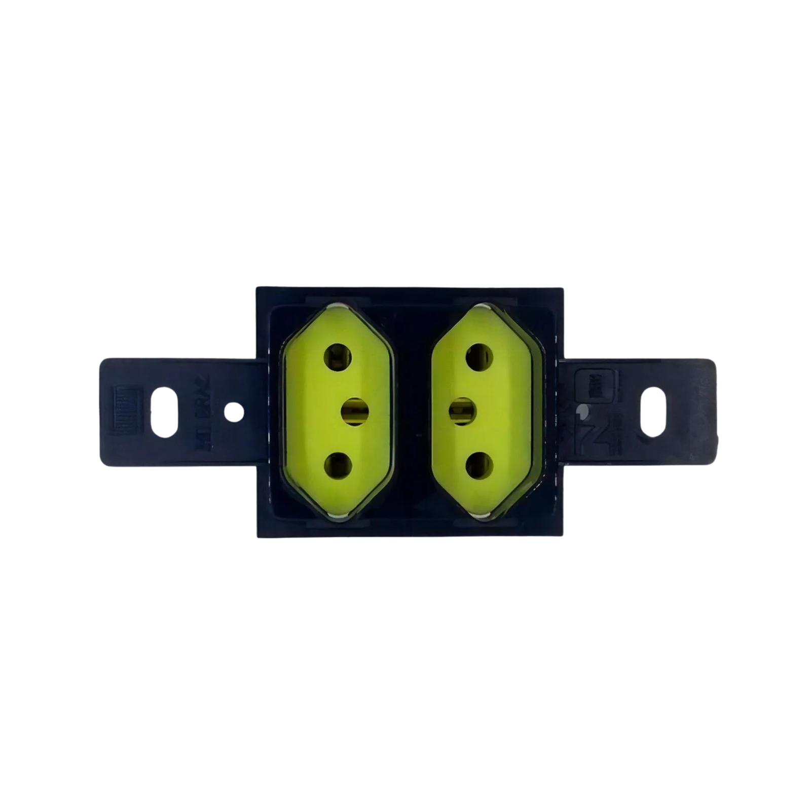 TOMADA DUPLA 2P+T 20A 250V KLIN PADRÃO PRETO E AMARELO - WEG - Imagem 2