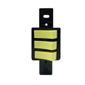 INTERRUPTOR 3 TECLAS SIMPLES KLIN PADRÃO PRETO E AMARELO - WEG