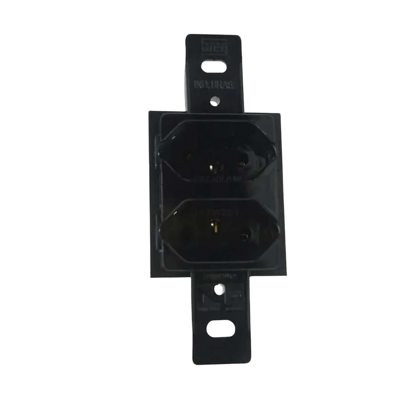 TOMADA DUPLA 2P+T 10A 250V KLIN PADRÃO PRETO E PRETO - WEG