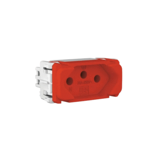 MODULO TOMADA DE ENERGIA 2P+T 20A/250VCA VERMELHO COMPOSE WEG