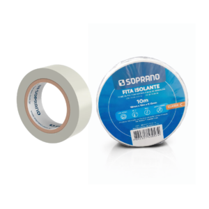 FITA ISOLANTE 18MM X 10M BRANCA – SOPRANO