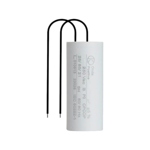 CAPACITOR PARA VENTILADOR 4µF 250V 2 FIOS – ONDA POSITIVA