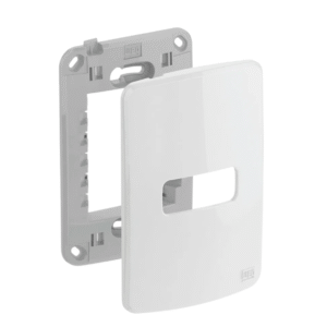 PLACA 4X2 PARA 1 POSTO COM SUPORTE BRANCA – COMPOSÉ – WEG