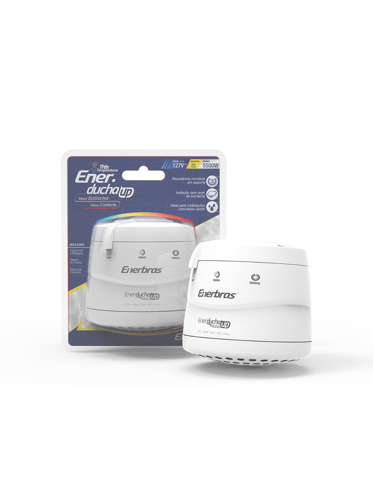 DUCHA ENERDUCHA UP 3 TEMPERATURAS 127V 5500W ENERBRAS