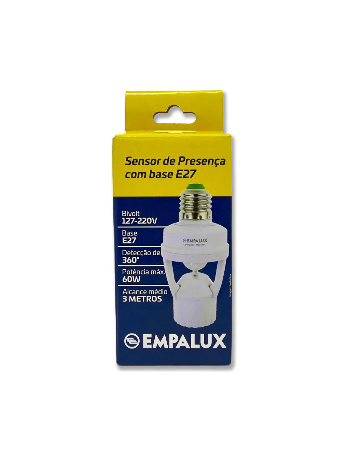 SENSOR DE PRESENÇA BASE E27 360º – EMPALUX - Imagem 2